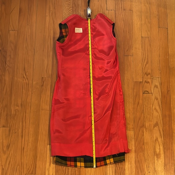 Vintage 1960s Bill Atkinson Glen of Michigan Jr. Retro Style Plaid Lined Dress - Picture 13 of 16